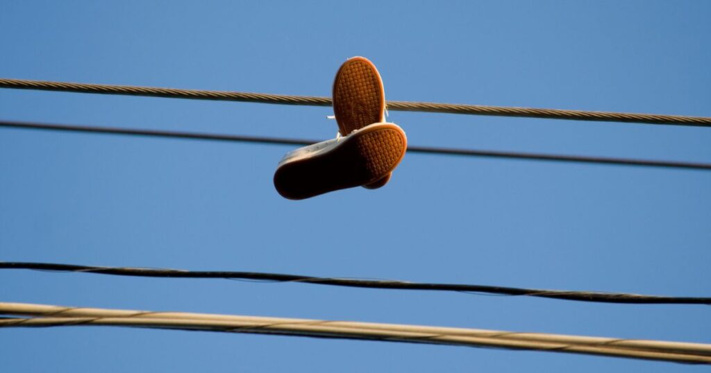 Why People Hang or Throw Shoes on Power Lines