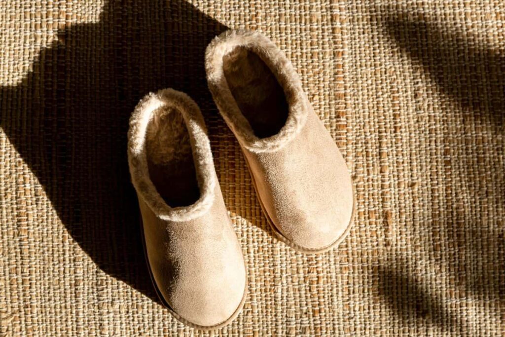 UGG Scuffette slippers getting some fresh air and sunshine outside